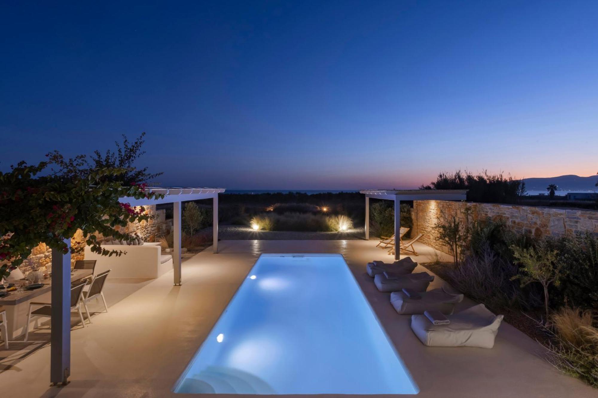 Villa Dione, Private Pool & Seaview By Naxos Dunes Kastrákion Buitenkant foto